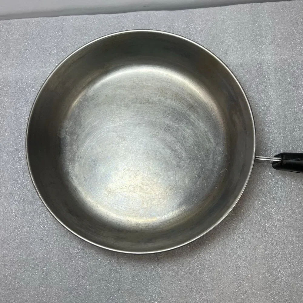 Vtg Revere Ware 8” Skillet Frying Pan Copper Clad Stainless Pre 1968 Reverside